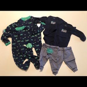 NB Turtle Coordinating Outfits Set for BB twins